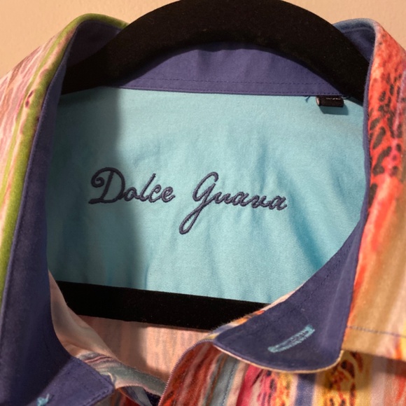 Dolce Guava colourful men’s dress shirt 3XL - Picture 3 of 4